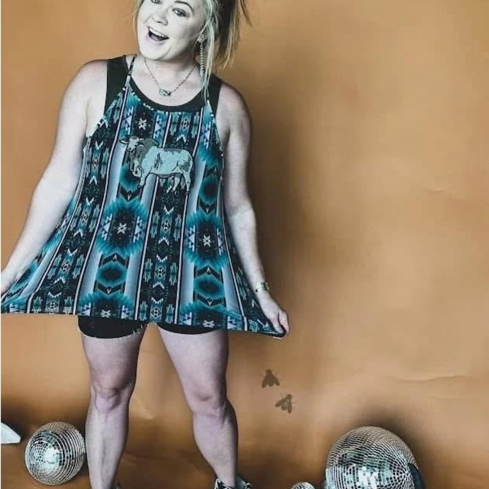 Aztec western Sleeveless Top